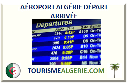 AÉROPORT ALGÉRIE DÉPART ARRIVÉE